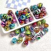 16mm Animal/Zebra Print Beads-B20